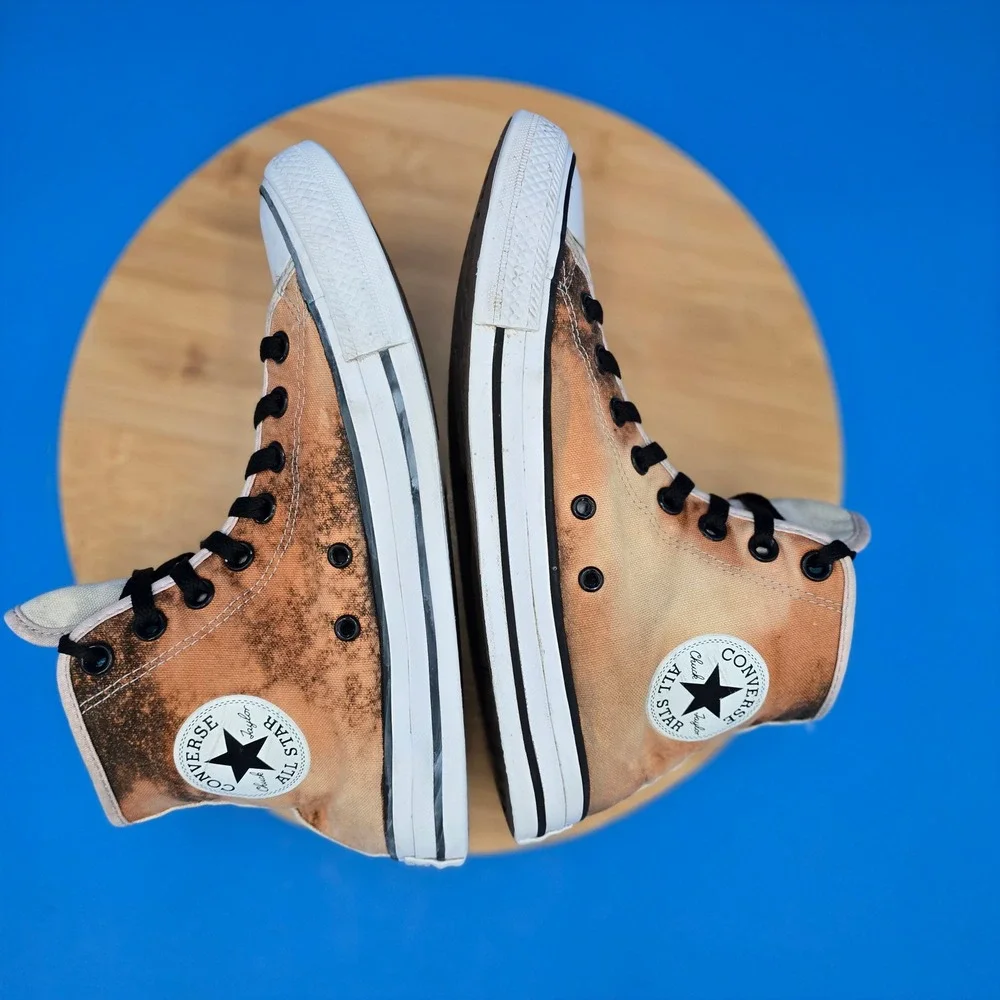 Converse Chuck Taylor All Star High Top Bleach Dyed Sneakers Shoes Fashion Men 7